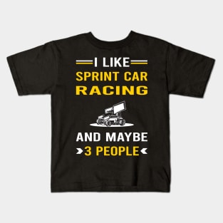 3 People Sprint Car Cars Racing Kids T-Shirt